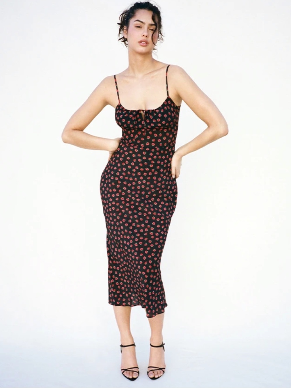 Realisation Par The Alba Midi Dress Rosalita Floral Silk